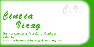 cintia virag business card